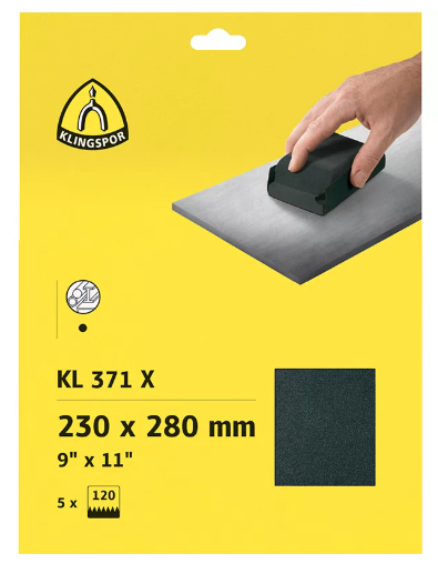 ABRASIF FEUILLE  RÉSISTANT À L'EAU GRAIN 320 PAQUET DE 50