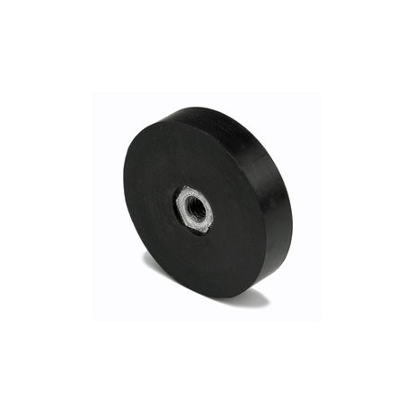 AIMANT À CROCHET PROTECTION CAOUTCHOUC 45MM LEVAGE 31KG