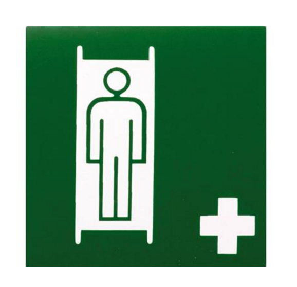 AUTOCOLLANT &quot;BRANCARD&quot; 10CM