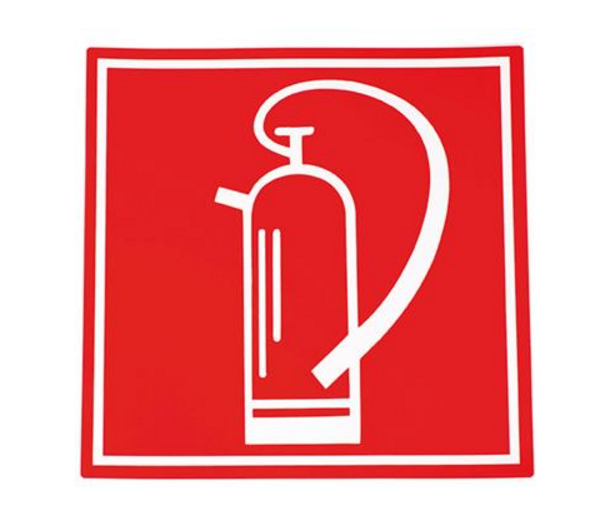 AUTOCOLLANT &quot;EMPLACEMENT EXTINCTEUR&quot; [Taille: 10cm * 10cm]