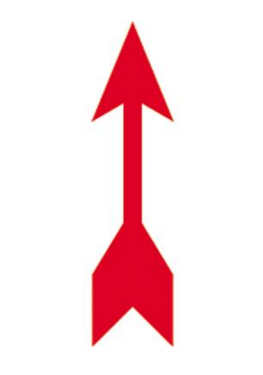 AUTOCOLLANT &quot;SENS DE ROTATION&quot; [Taille: 8cm * 2.5cm]