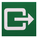 AUTOCOLLANT &quot;SORTIE DE SECOURS&quot; [Taille: 20cm * 20cm]