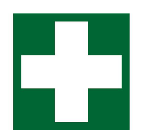 AUTOCOLLANT &quot;TROUSSE DE SECOURS&quot; [Taille: 10cm *10cm]