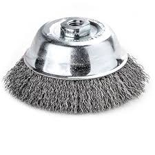 BROSSE ABRASIVE POUR DISQUEUSE [Taille: 60mm] [Caracteristique: Fil dur] [Matière: Laiton]