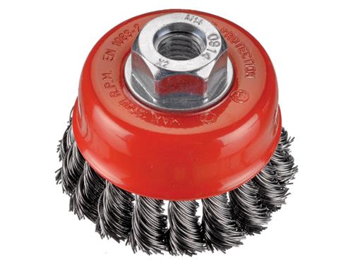 BROSSE ABRASIVE POUR MEULEUSE [Fil Torsadé G M 14: Qualité artisanale D80]