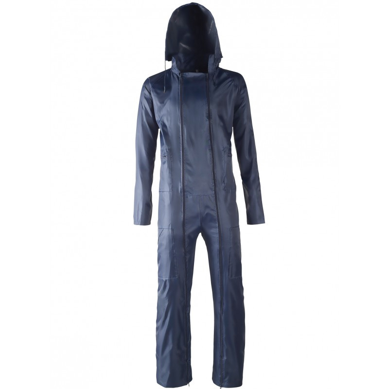 COMBINAISON DE PLUIE BLEUE PVC SOUPLE COUTURE ÉTANCHE [Taille: Taille M]