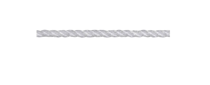 CORDAGE NYLON BLANC TORONNÉ Ø6