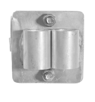 FIXATION CORDE GARDE-CORPS POUR PASSERELLE [Taille: 25mm * 25mm * 3.2mm]