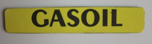 MAGNET GASOIL 2X10CM