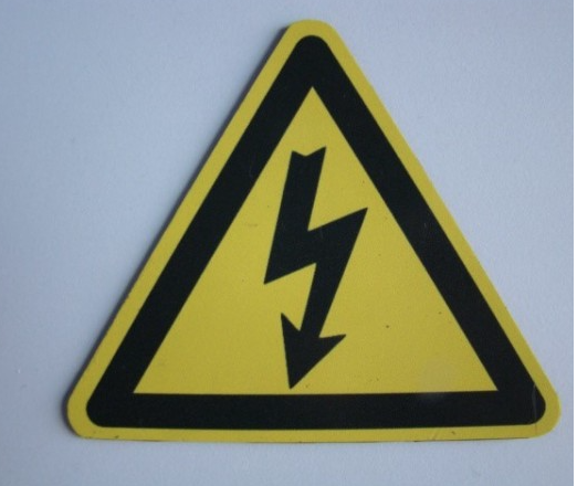MAGNET DANGER ELECTRIQUE 10X10cm [Taille: 10cm * 10cm]