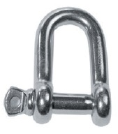 MANILLE  DROITE INOX 316 [Diamètre: 19mm] [Matière: Inox]