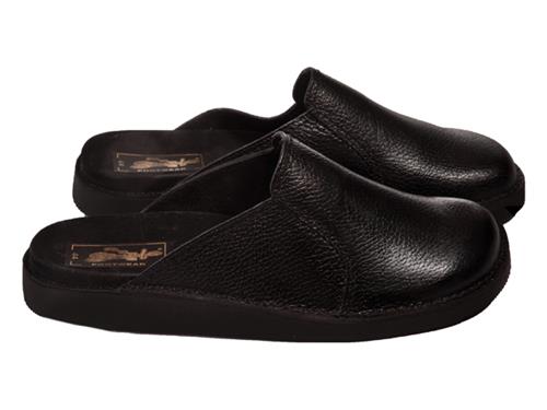 MULE CUIR SUÉDOISE NOIR [Taille: Taille 40]