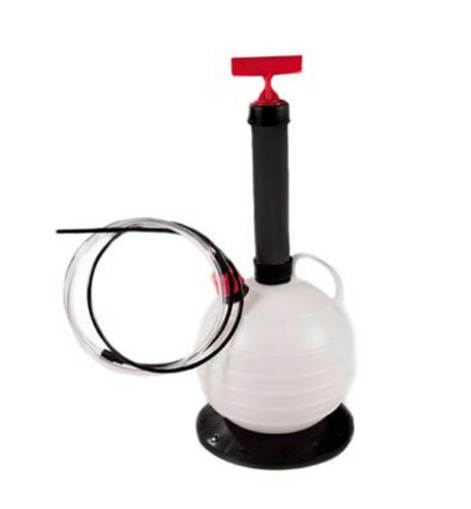 POMPE A VIDANGE HUILE CARTER [Format: 6L Modèle sphérique + 2 Tuyau 100cm ]