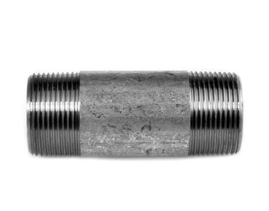 RACCORD ZINGUE TUYAU M/M N°23 [Diamètre: 3/8'] [Longueur: 100mm]