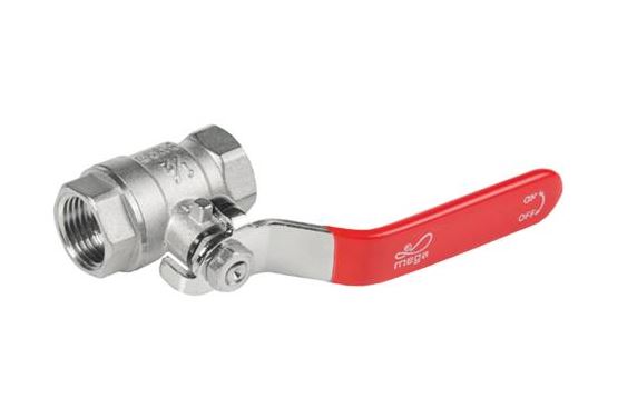 VANNE À BILLE LAITON NICKELÉ F/F 3/4"