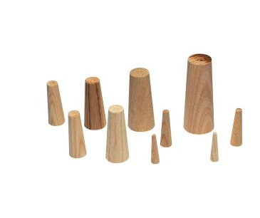 PINOCHE CONIQUE EN BOIS LOT DE 9