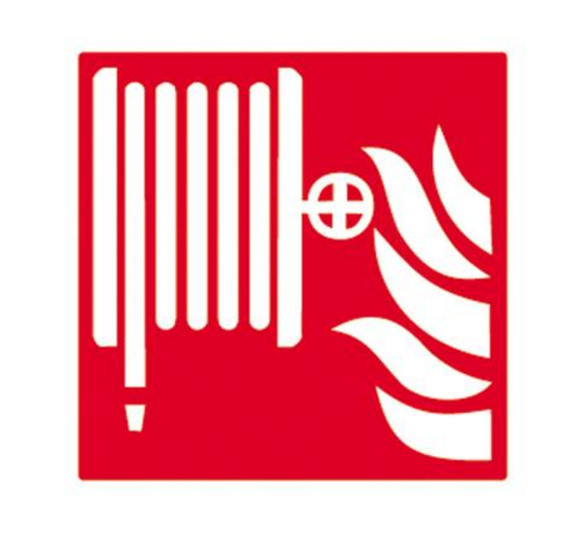 AUTOCOLLANT &quot;MANCHE A INCENDIE &quot; 