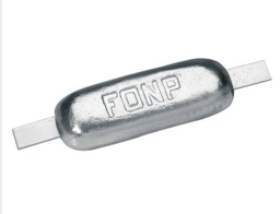 [YAA003] ANODE ZINC À SOUDER 1KG 110X60MM