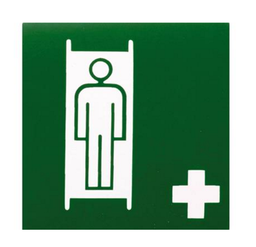 [10.58.185] AUTOCOLLANT &quot;BRANCARD&quot; [Taille: 10cm * 10cm]