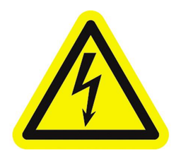 [10.60.022] AUTOCOLLANT &quot;DANGER ELECTRIQUE&quot; [Taille: 18cm]