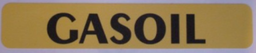 [OUA881] AUTOCOLLANT &quot;GASOIL&quot; 2X10CM