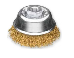 [BRB515] BROSSE ABRASIVE POUR DISQUEUSE [Taille: 60mm] [Caracteristique: Fil dur] [Matière: Laiton]