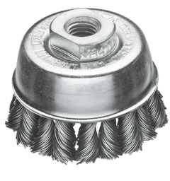 [BRB511] BROSSE ABRASIVE COUPOLE POUR DISQUEUSE ACIER TORSADÉ Ø65MM M14