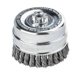 [BRB501] BROSSE ABRASIVE POUR DISQUEUSE [Taille: 80mm] [Caracteristique: Torsadée] [Matière: fil d'acier ]
