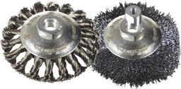 [05400013] BROSSE ABRASIVE POUR MEULEUSE [Fil Torsadé G M 14: C&amp;C traditionnelle D100xM14 (4&quot;)]