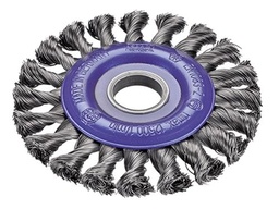 [41.25.115] BROSSE ABRASIVE POUR MEULEUSE [Fil Torsadé G M 14: Qualité industrielle D115x12 B22.2]