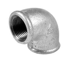 [86.09.001] COUDE 90° ZINGUÉ FEMELLE/FEMELLE Ø1/8&quot;