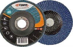 [05150131] DISQUE A LAMELLES Ø125mm [Taille: 125mm] [Grain: grain 40 plat]