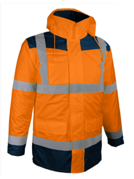 [PARINO02] PARKA/VESTE AMOVIBLE + MANCHES LONGUES AMOVIBLES (4en1) ORANGE TM