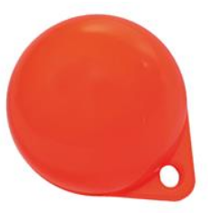 [YAP011] POIDS DRAPEAU ORANGE Ø90MM