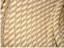 [CO3009] CORDE POLYSTEEL 4 TORONS BEIGE/ORANGE Ø18