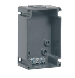 [52979] BOITIER PLASTIQUE RÉVERSIBLE HYPRA IP44 POUR PRISE 2P+T, 3P+T ET 3P+N+T 32A - 1 ENTRÉE ISO 25