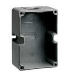 [52079] BOITIER PLASTIQUE RÉVERSIBLE HYPRA IP44 POUR PRISE 2P+T 16A