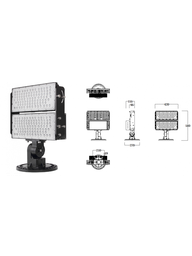 [OUP773] PROJECTEUR LED RECTANGULAIRE 220V 500W 84000Lm