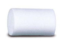 [53.50.060] ROULEAU MOUSSE BLANC [Forme: droit sur les 2 cotes 5cm 35mm]