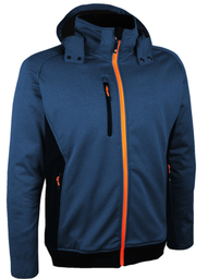 [VOLGAM05] VESTE SOFTSHELL [Taille: TAILLE 2XL] [Couleur: Bleu]