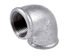 [POC472] COUDE 90° ZINGUÉ FEMELLE/FEMELLE Ø1&quot;1/4